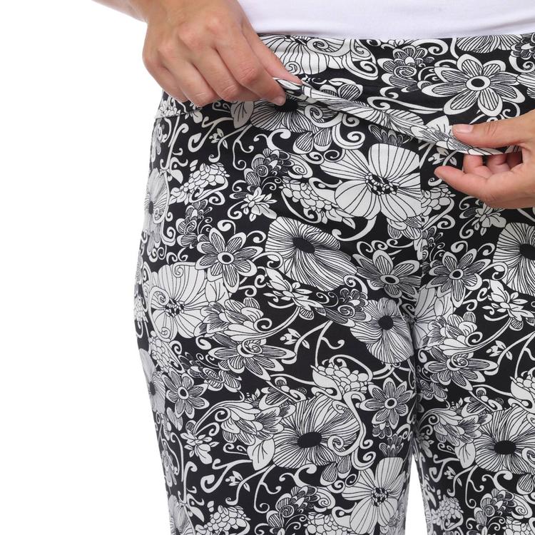 Plus Size White Mark Floral Paisley Palazzo Pants