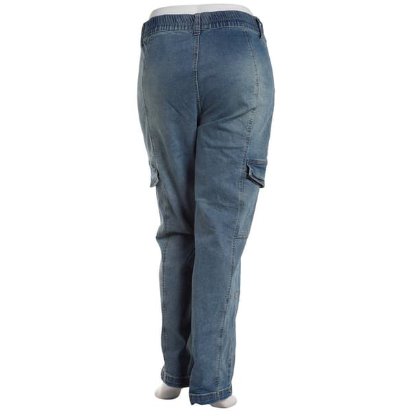 Juniors Plus YMI® Elastic Waist Straight Leg Cargo Pants