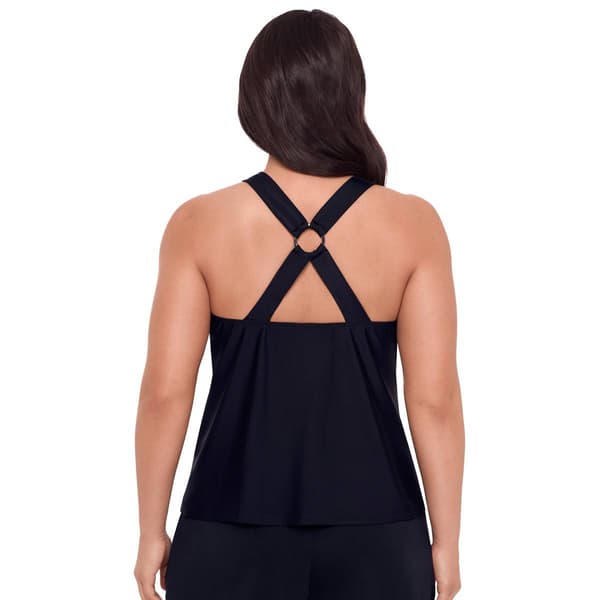 Plus Size American Beach Jungle Parade Tankini Swim Top