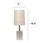 Lalia Home Organix Antique Brass Concrete Linen Shade Table Lamp - image 4