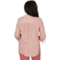 Womens Alfred Dunner Camden Market Crinkle Gauze Button Front Top - image 2