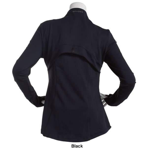 Spyder Women's Mock Neck Full Zip Long Sleeve Activewear Jacket