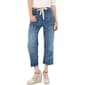 Womens MNK Straight Leg Splatter Jeans with Ribbon Belt - image 2