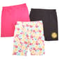 Girls (7-12) BTween(R) 3pk. Flower Bike Shorts - image 1