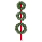 Northlight Seasonal Pre-Lit Flocked Wreaths on Ribbon - Set of 3 - image 1