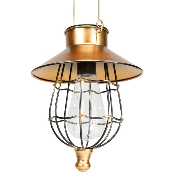 Northlight Seasonal 9in. Bronze Outdoor Hanging Solar Lantern