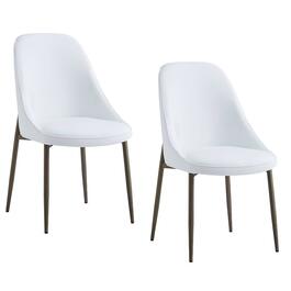 Nspire Modern Faux Leather Side Chair - Set of 2