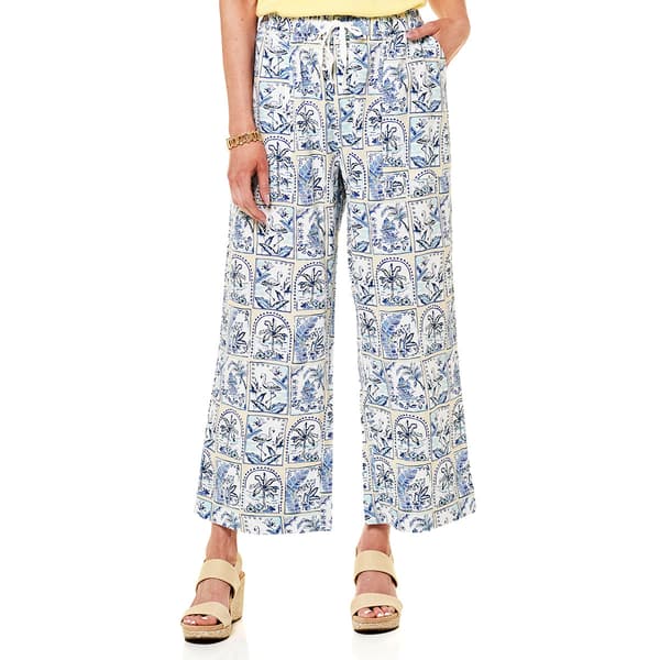 Womens Erika Adele Postcard Wide Leg Ankle Pants - image 