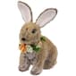 Northlight Seasonal Plush Rabbit w/ Flower Wreath Easter Figurine - image 3