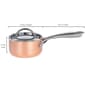 BergHOFF Vintage Tri-Ply Copper 1qt. Saucepan - image 5
