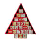 Northlight 14in. Rustic Christmas Tree Shaped Advent Calendar - image 1