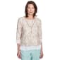 Womens Alfred Dunner Kensington Gardens Floral Lace Blouse - image 1
