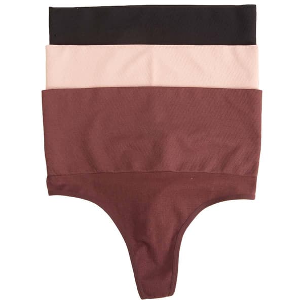 Womens Skinnygirl 3pk. Double Layer Shaping Thong