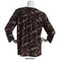 Womens Napa Valley 3/4 Sleeve Floral Paisley Pleated Blouse - image 2