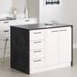 South Shore Myro Faux Black Stone Kitchen Island - image 2