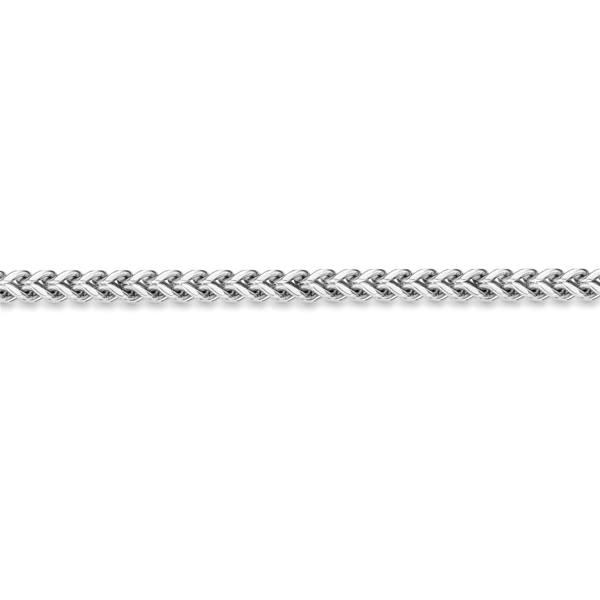 Mens Lynx Stainless Steel Foxtail Chain Necklace & Bracelet Set