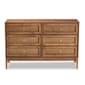 Baxton Studio Ramiel Modern Ash Walnut Wood 6-Drawer Dresser - image 3