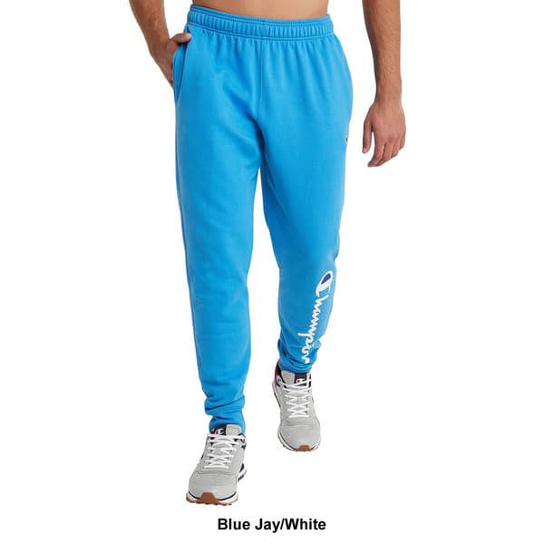 Mens Champion Logo Powerblend Fleece Joggers