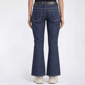 Womens Angels Mid Rise Floral Stud Embellished Belt Bootcut Jeans - image 3