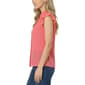 Womens NY Collection Flutter Cap Sleeve Button Down Blouse - image 3