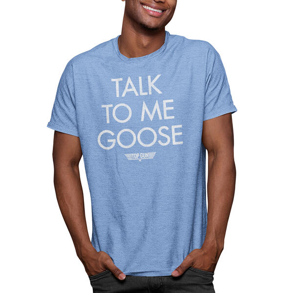 Young Mens Top Gun Talk to Me Goose Short Sleeve Graphic Tee - image 