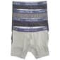 Mens Nautica 4pk. Heathered Boxer Briefs - Black/Grey - image 1