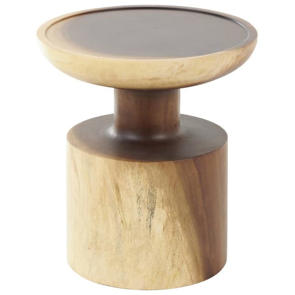 9th & Pike® Natural Brown Wood End Table