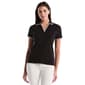 Womens Rafaella Ss Collar V Neck W Contrast Trim Polo - image 1