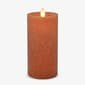 Luminara 3x6.5 Harvest Pumpkin Sea Glass Pillar Candle - image 1
