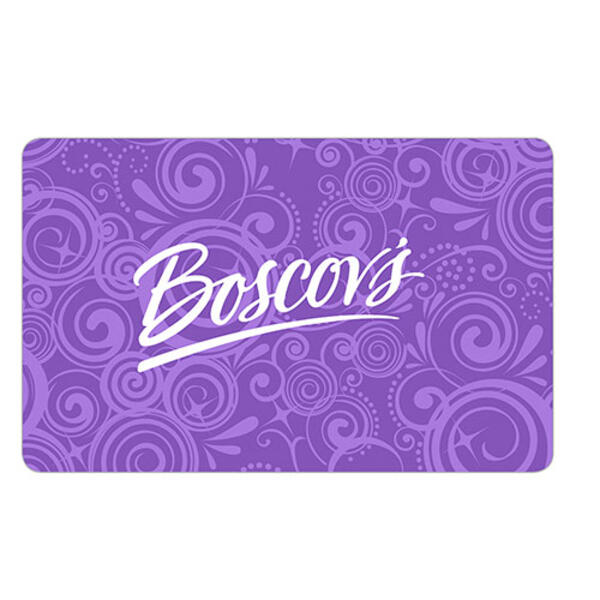 Boscov&#39;s Purple Swirls Gift Card - image 