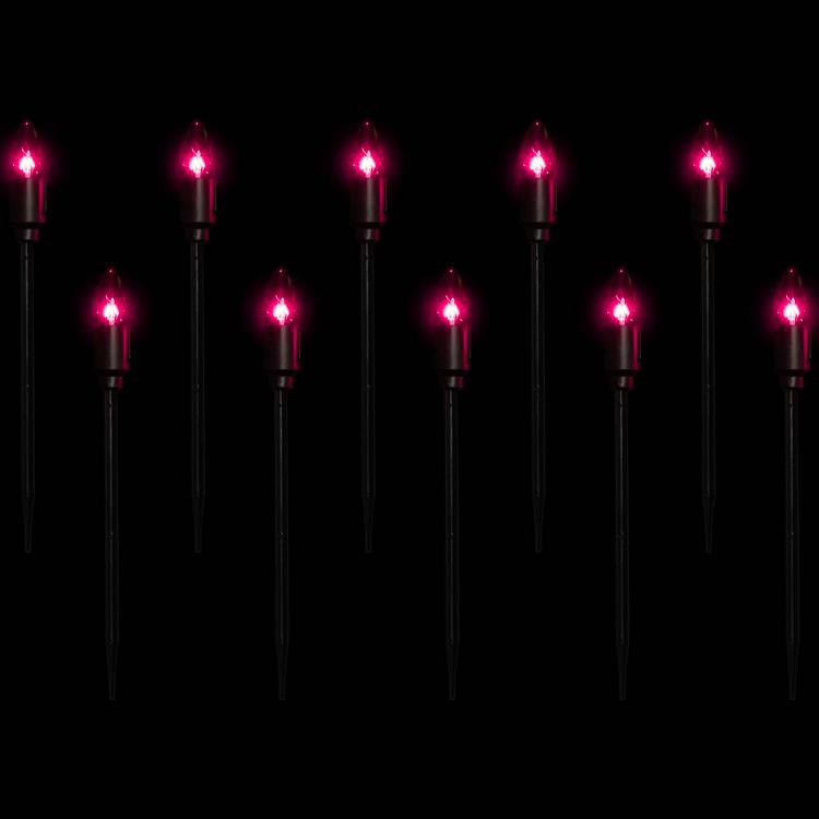 Northlight Seasonal 10ct. Purple Bulb Halloween Pathway Markers