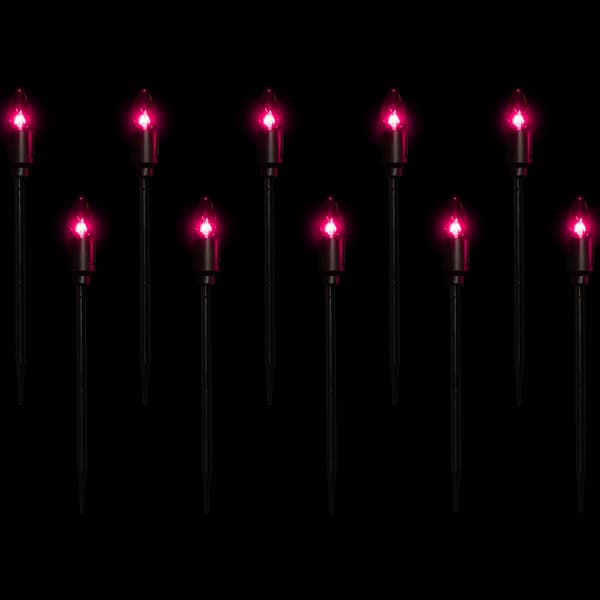 Northlight Seasonal 10ct. Purple Bulb Halloween Pathway Markers