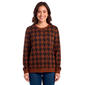 Womens Emily Daniels Long Sleeve Houndstooth Pullover Sweater - image 1