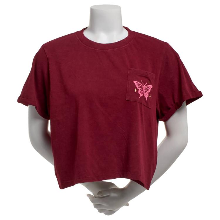 Juniors Attitude Not Included Good Energy Crop Tee