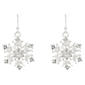 Crystal Snowflake Fishhook Earrings - image 2