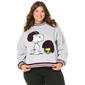 Juniors Plus Peanuts(tm) Chenille Patch Helmet Sweatshirt - image 1