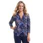 Petite Hasting & Smith 3/4 Sleeve Brushed Floral Tee - image 1