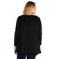 Plus Size 24/7 Comfort Apparel Lightweight Hooded Open Cardigan - image 2