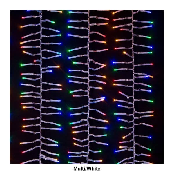 Kurt S. Adler 480-Light 15.7ft. LED Connectable Cluster Garland