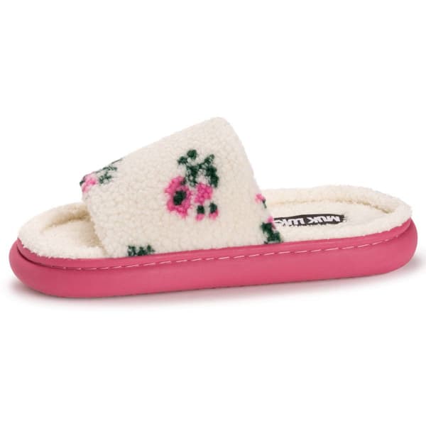 Womens MUK LUKS® Marsai Pink Floral Slide Slippers