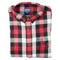 Mens Smith's Plaid Flannel Long Sleeve Shirt - Burgundy - image 1