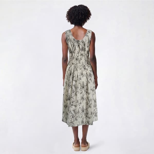 Womens Harper 241 Sleeveless Floral Smock Waist Midi Dress