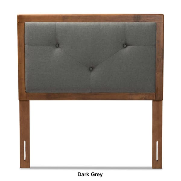 Baxton Studio Abner Modern Fabric & Wood Twin Size Headboard
