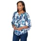 Womens Alfred Dunner Classics Mini Stained Glass Blouse - image 3