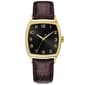 Mens Gold-Tone Black Sunray Dial Watch - 50529G-07-G16 - image 1