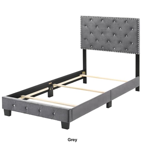 Passion Furniture Suffolk Panel Bed Frame- Twin