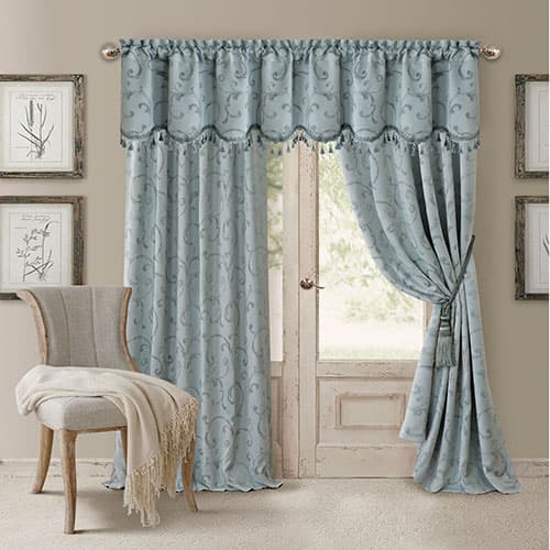 Elrene Mia Room Darkening Jacquard Valance - 52x19