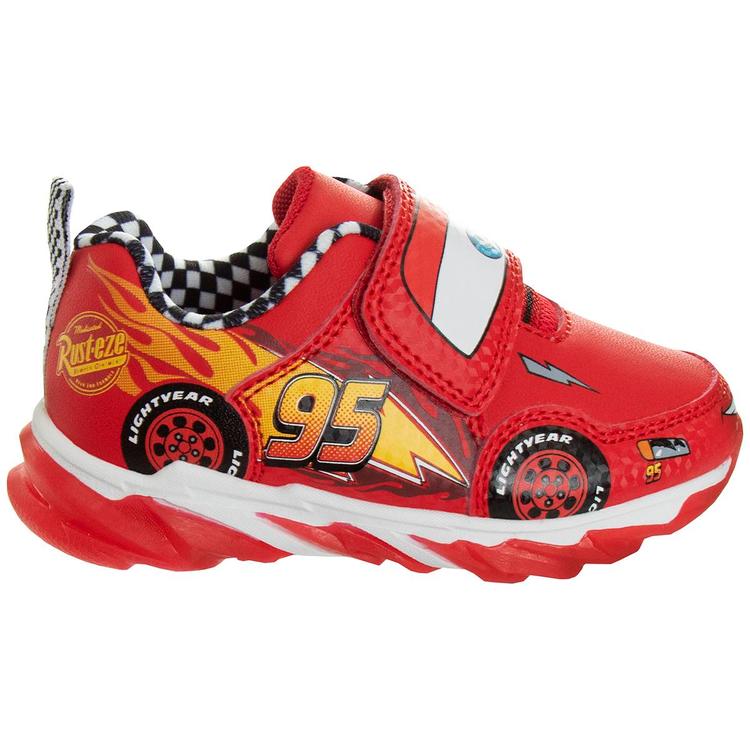Little Boys Disney Pixar Cars Lightning McQueen Light Up Sneakers