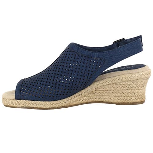 Womens Easy Street Stacy Espadrille Wedge Sandals