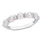 Gemstone Classics&#40;tm&#41; Pearl & Topaz Semi-Eternity Ring - image 1